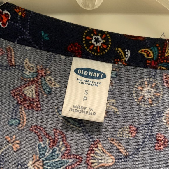 Old Navy size S navy cotton top - Picture 3 of 7